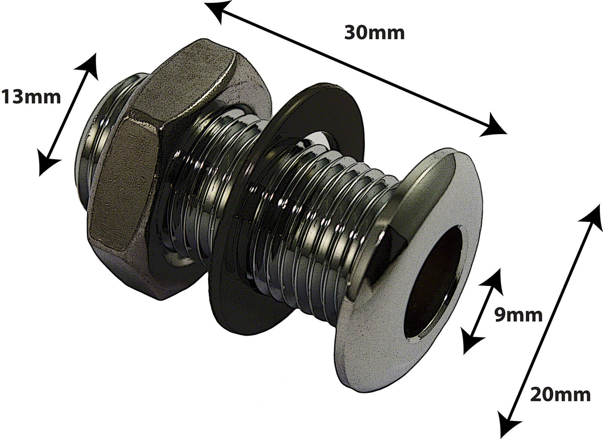 AVH3Bk - Sfiato Di Decompressione Pressofuso 30mm Nero