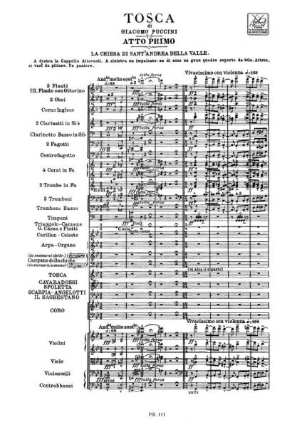 Puccini G. - Tosca - Conducteur