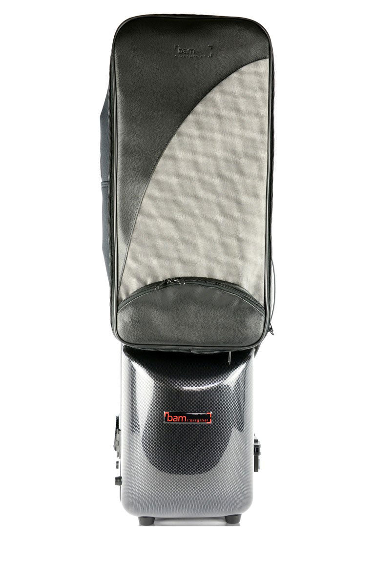 Étui Clarinette Basse Ut Hightech + Étui 2 Clarinettes Sib/La - Noir Carbone