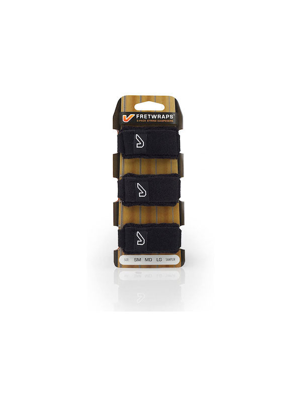 FretWraps 3er-Pack Schwarz - Klein