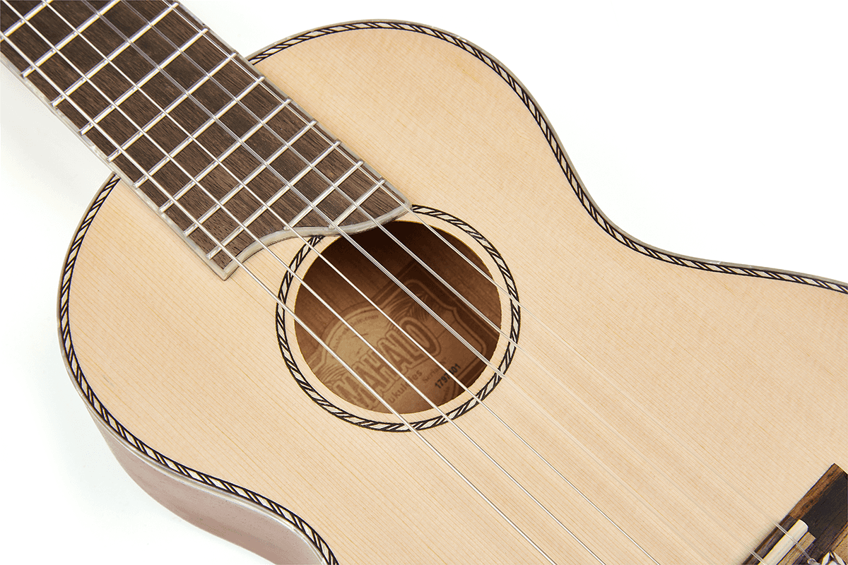 Guitalele Naturel Tête Perlée + Housse