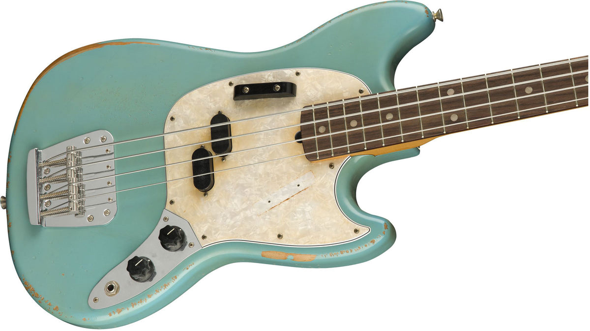 Mustang Bass Signature Jmj RW Verblasstes Daphne Blau