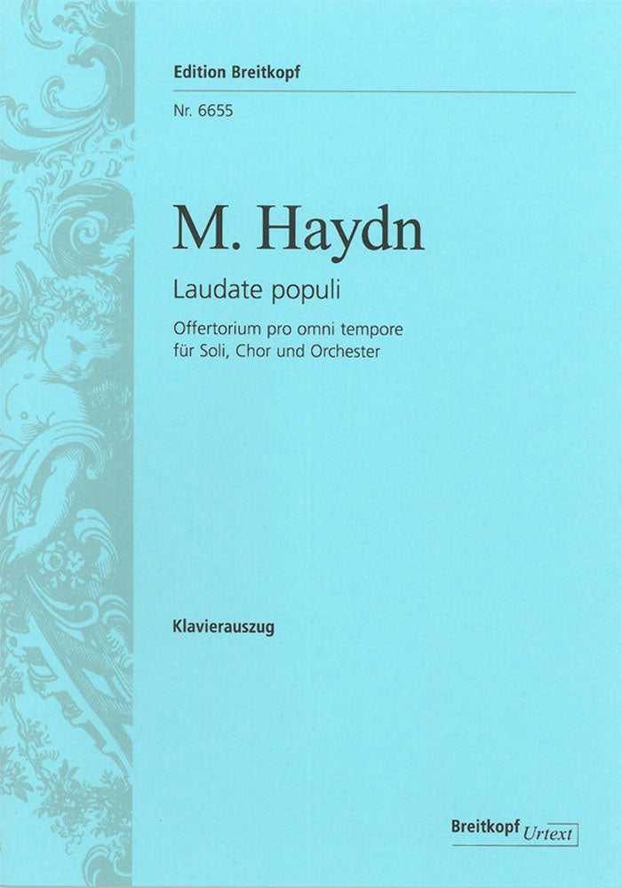 Edition Breitkopf Haydn M. - Laudate Populi (Offertorium) - Soprano Piano