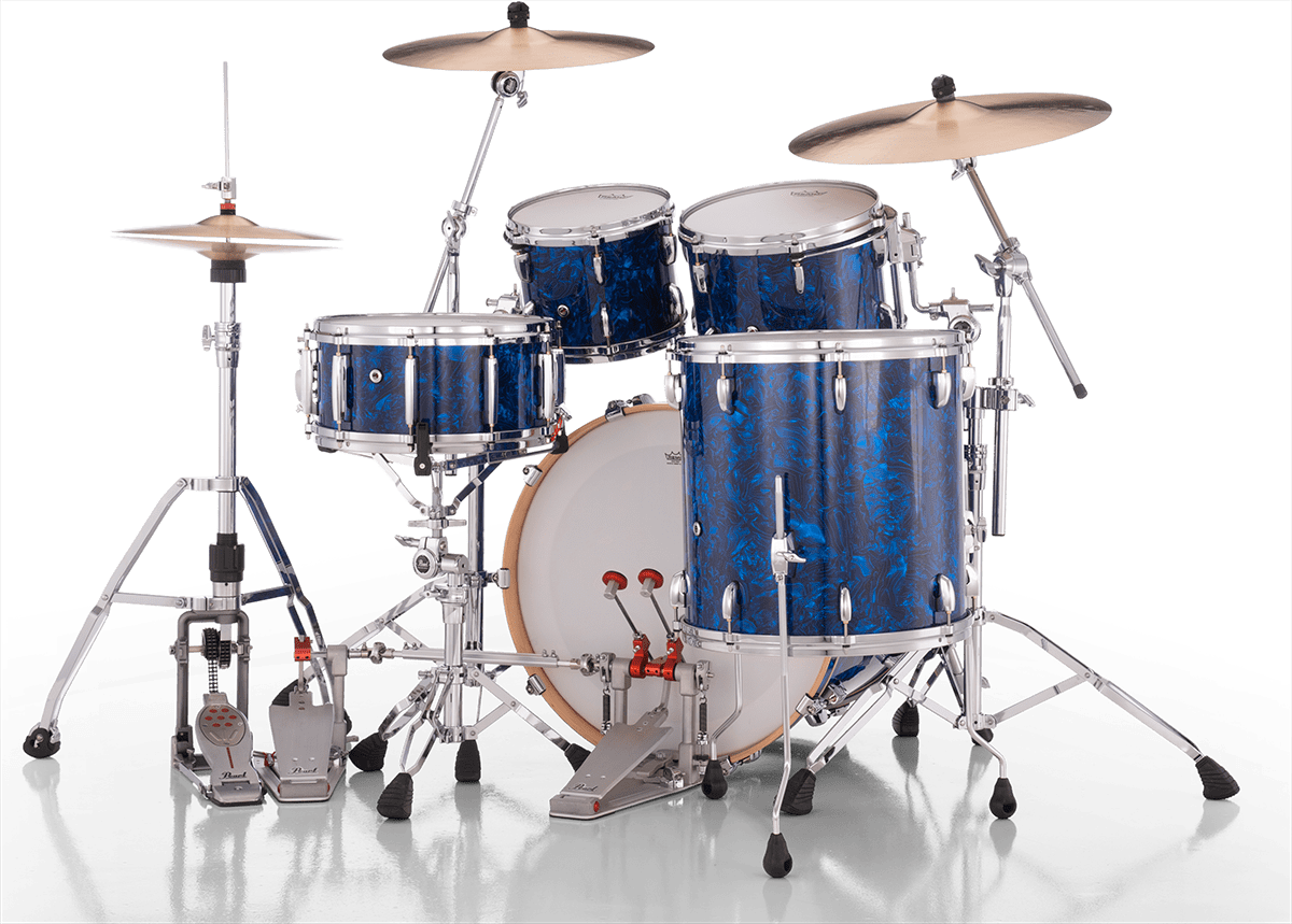 Masters Maple Gum Stage 22 GYROLOCK-l Blaues Abalone