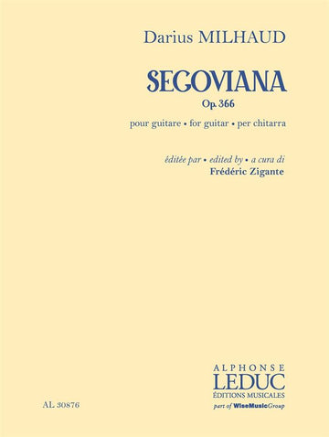 Milhaud Darius - Segoviana Op.366 - Guitare