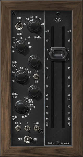 UAD Helios Type 69 Vorverstärker und EQ Kollektion
