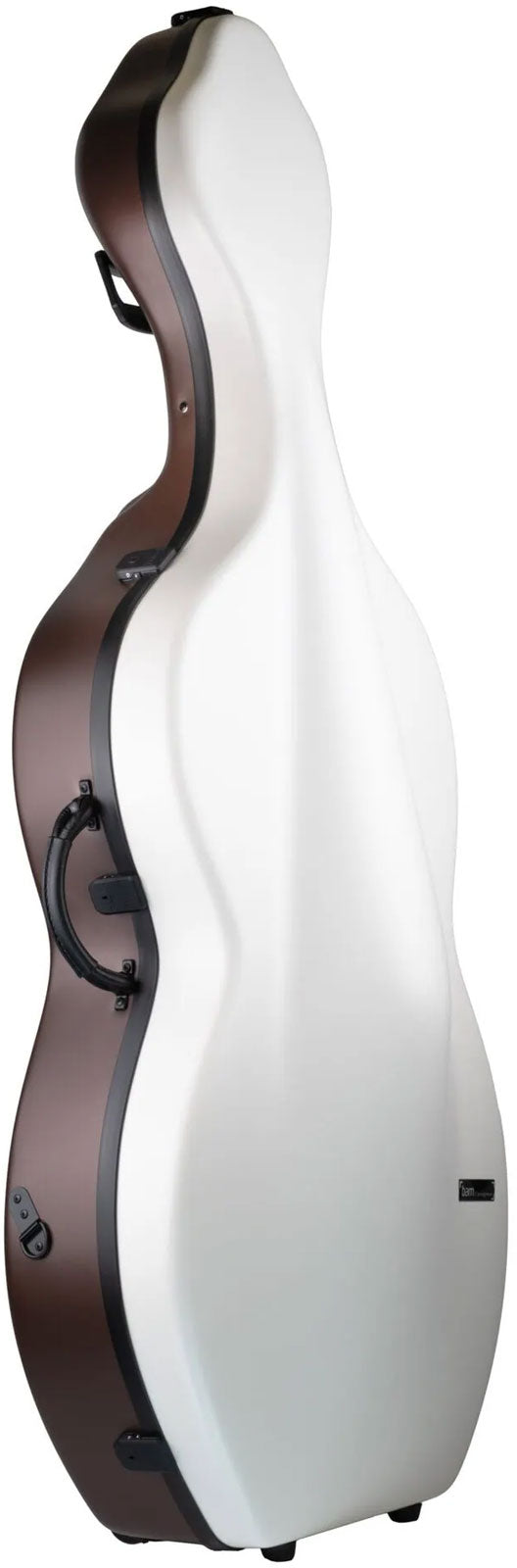 Cellokoffer 4/4 Hightech Bonbon + Räder - Weiß/Braun