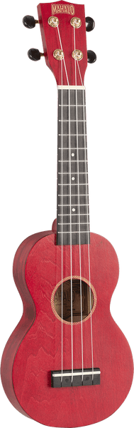 Ukulele Sopran Slim Satinrot + Tasche