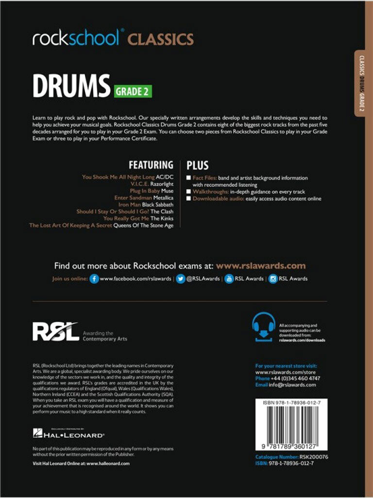 Rockschool Classics Drums - Grade 2