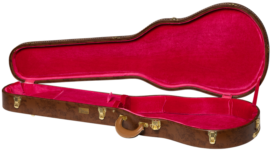 Étui Les Paul Lifton Historic "5-latch" Brown/Pink