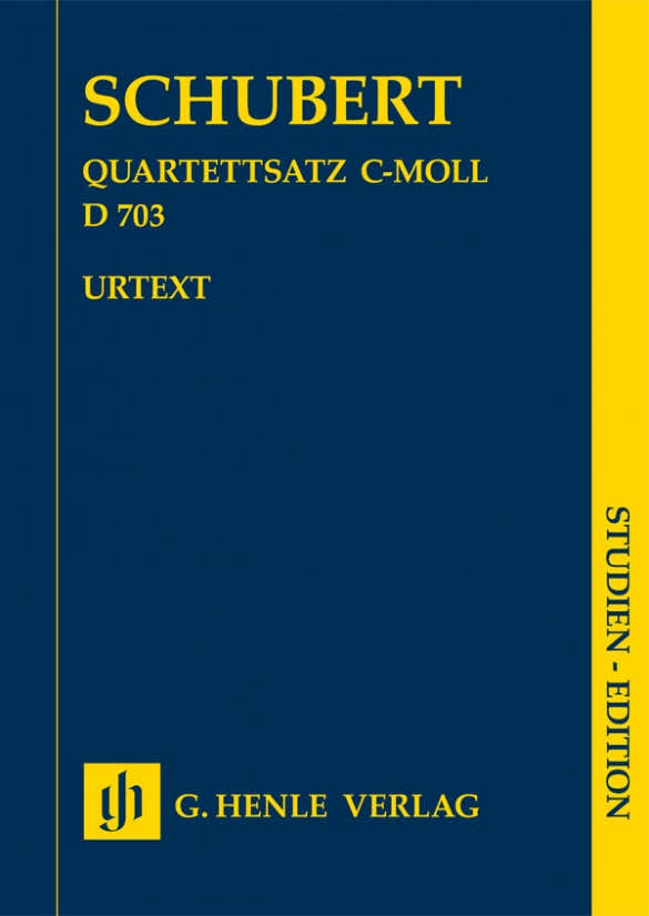 Schubert F. - Mouvement Pour Quatuor A Cordes En Ut Mineur D 703 - Score