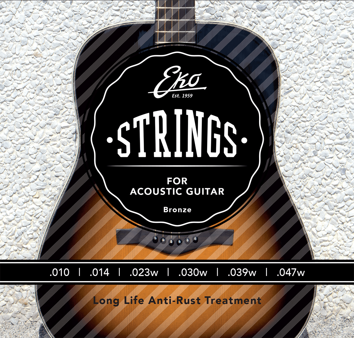Jeux de cordes guitares acoustiques Eko