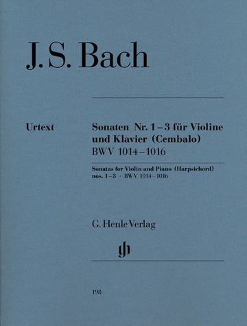 Bach J.S. - Sonaten für Violine und Klavier (Cembalo) 1-3 BWV 1014-1016