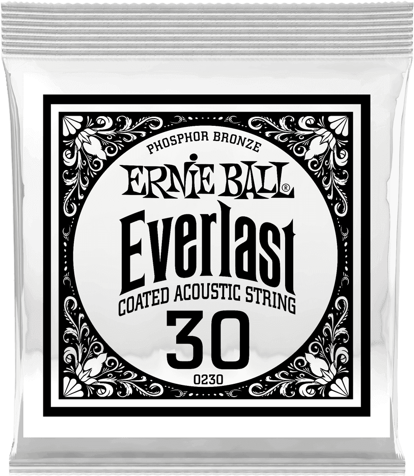 .030 EVERLAST COATED PHOSPHOR BRONZE ACOUSTIC GUITAR STRINGS