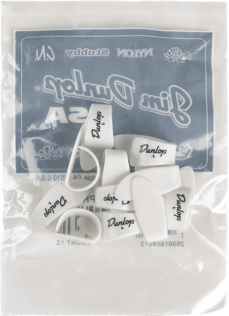 12 x Thumbpick White Large