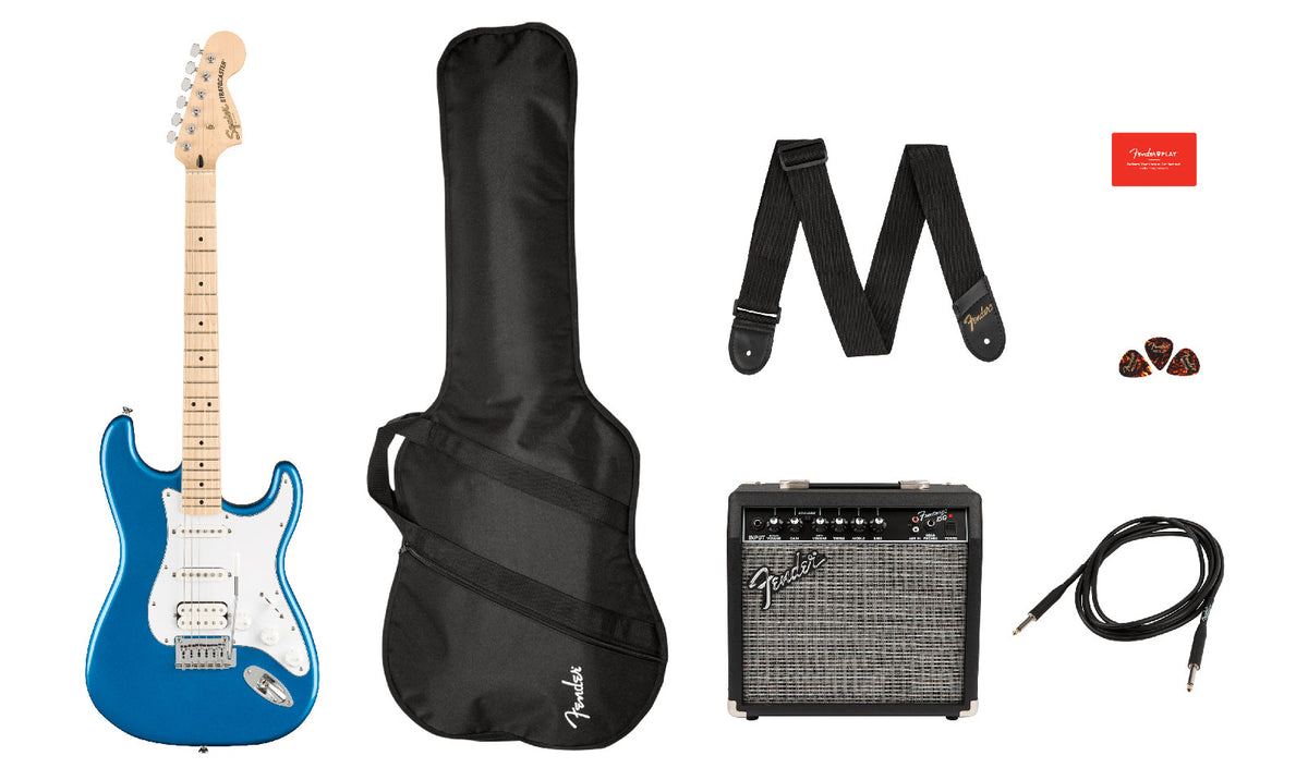 Stratocaster Hss Affinity Pack Mn Lake Placid Blue