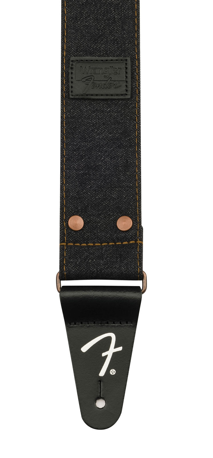 X Wrangler Cinghia in denim con borchie Nera