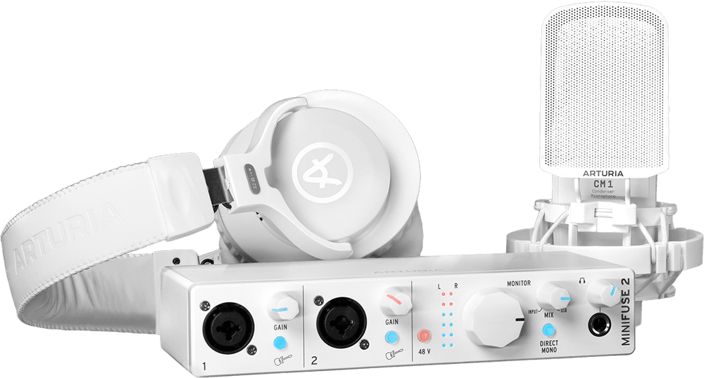 Arturia MiniFuse Aufnahmepaket Weiß