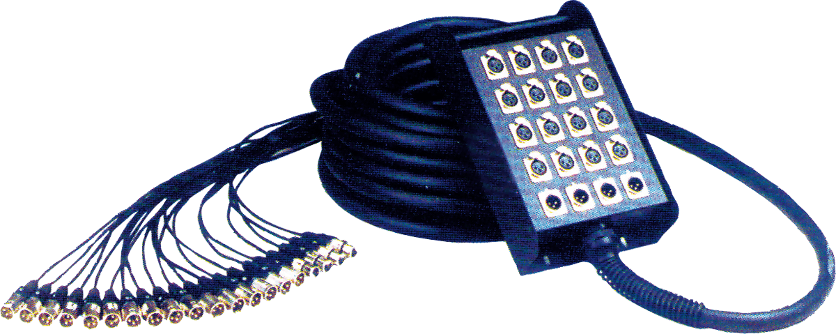 Yellow Cable Multipaire 16 XLR 4 XLR 30 M
