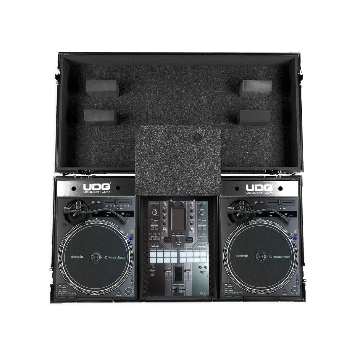 U 91098 Bl - Flight Case Pour PLX-CRSS12 & Mixer Avec Tablette