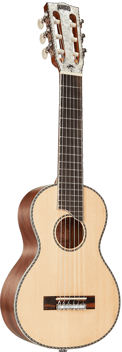 Guitalele Naturel Tête Perlée + Housse