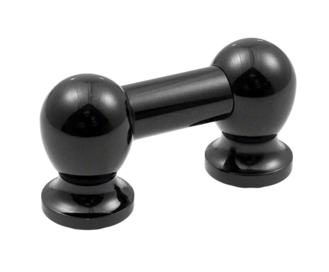 TL1S25-BK - BLOCCHETTO TUBO NERO - 25MM - SOLO (X1)