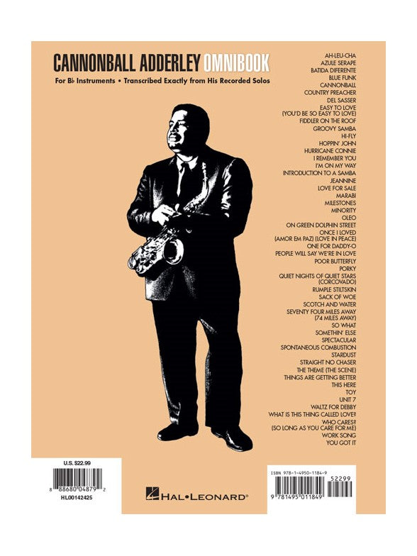 Cannonball Adderley - Omnibook (B-Instrumente)