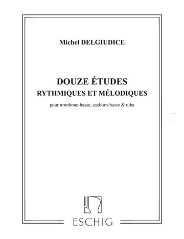 Delgiudice - 12 Etudes - Trombone Basse