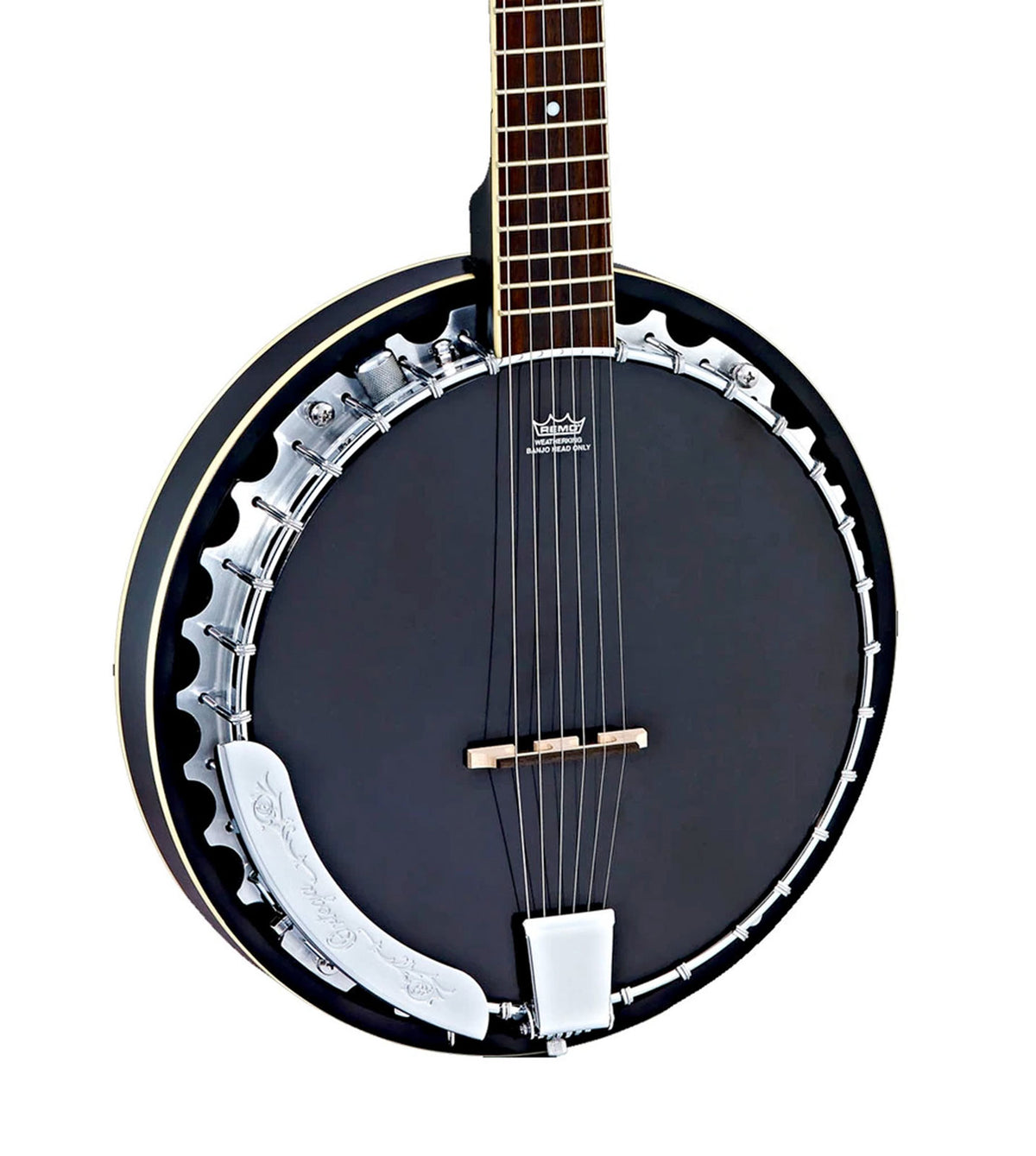 Banjo 6 Corde Elettrico Nero