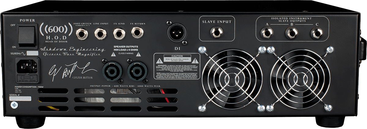 HEAD OF DOOM - GEEZER BUTLER 600W BASS HEAD
