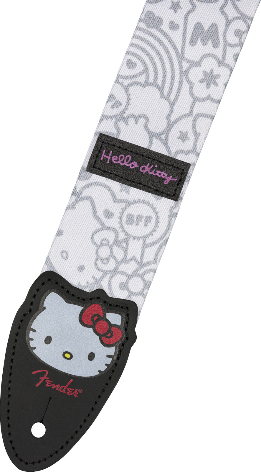 Fender x Hello Kitty Tracolla in poliestere Bianca 2"