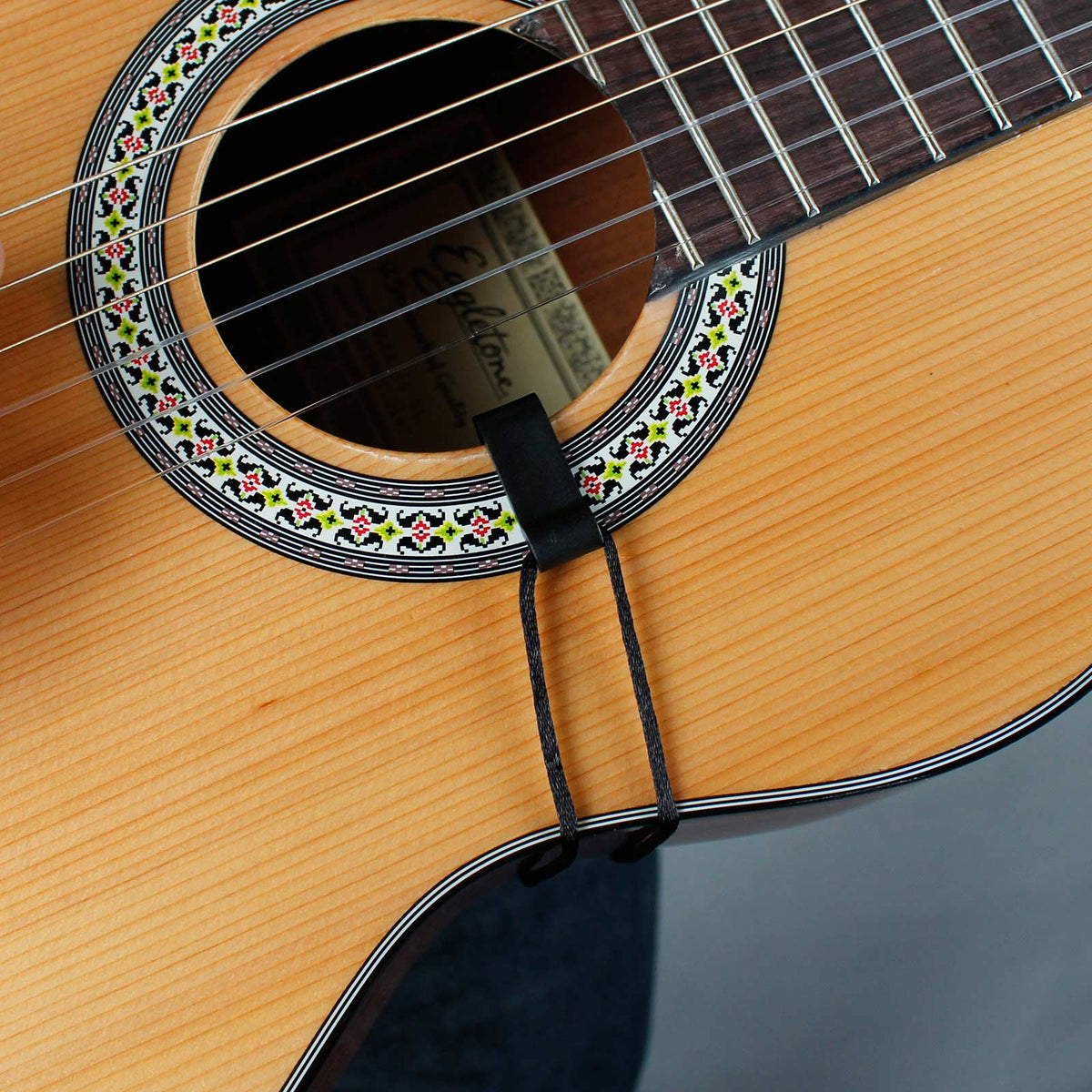 CGS100 Schwarzer Gurt für klassische Gitarre