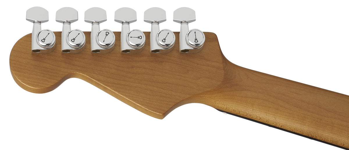 Pro-Mod Plus Dinky DK24 HSS 2PT EB QM Ebo Bernsteinfarbenes Tigerauge