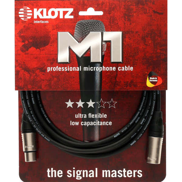 Klotz M1K1FM1000 - XLR F / XLR M - 10 M