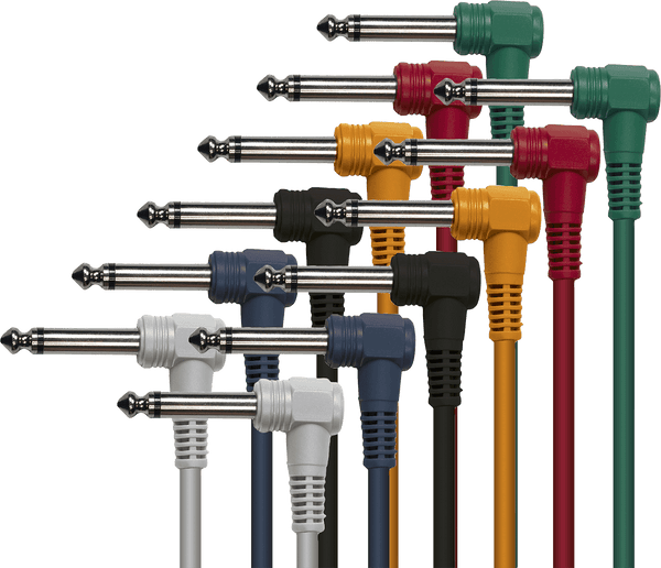 Yellow Cable Kabel Abgewinkelt Mono M Jack Abgewinkelt Mono M 30 CM - 6er-Pack