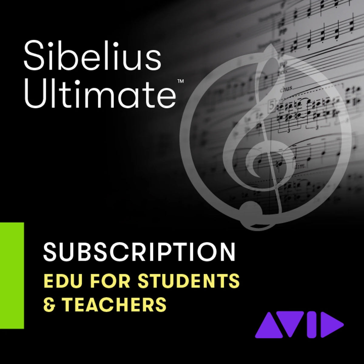AVID Sibelius Ultimate Subscription 1Y Education