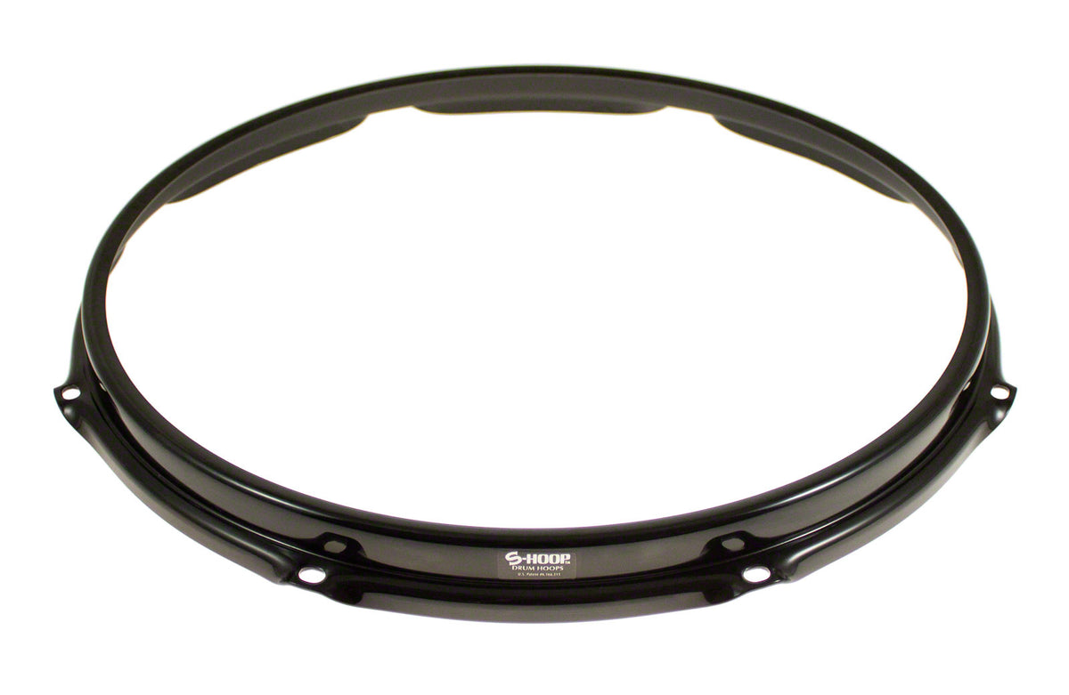 SH158-BLK HOOP 15" 8 HOLES - BLACK