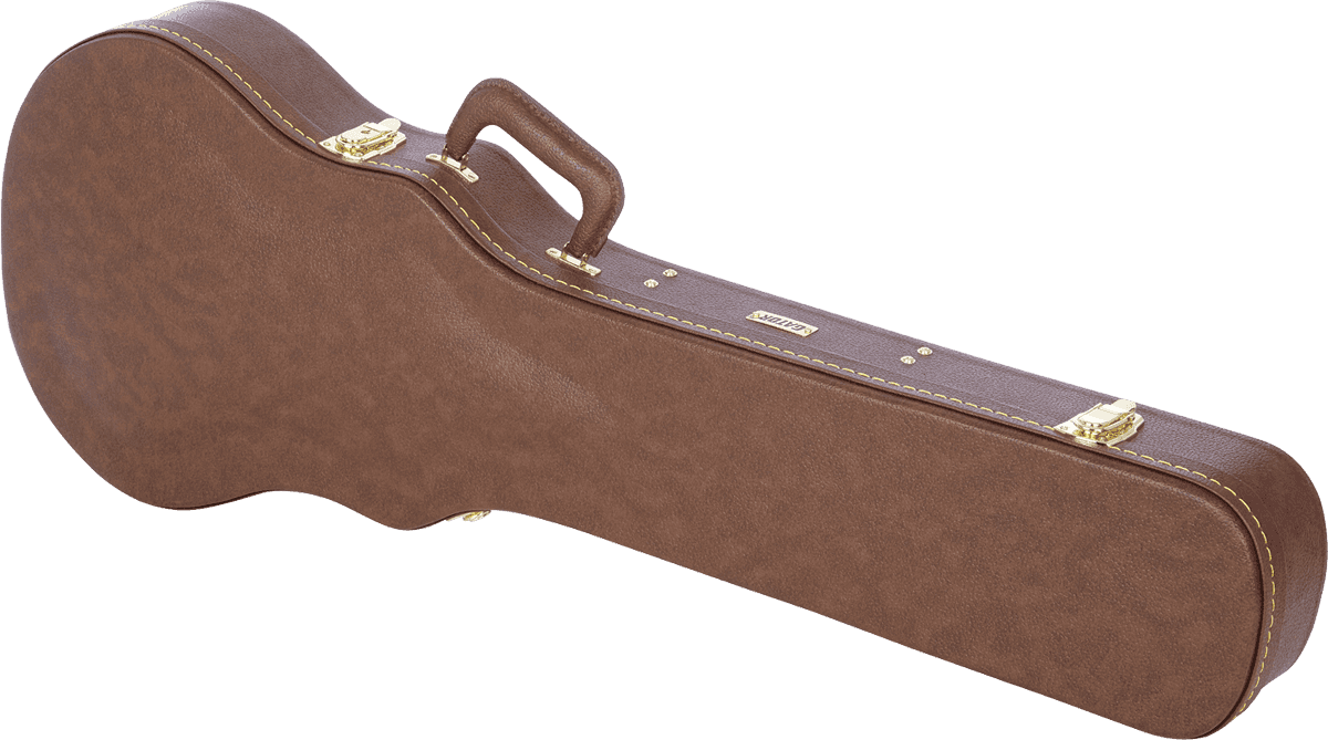 Étui Les Paul Brown en Bois Deluxe - GW