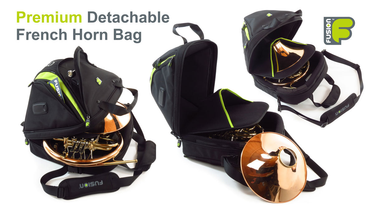 Custodia Premium Nera/Verde per Corno (Campana Staccabile)