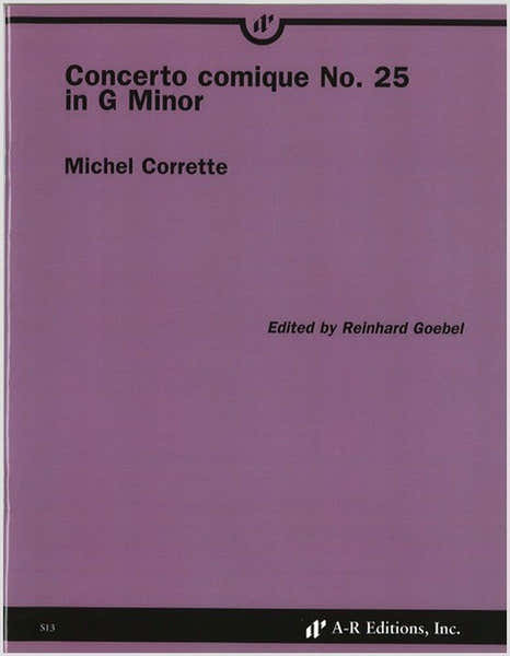 A-R Editions Corrette M. - Concerto Comique N° 25 In G Minor