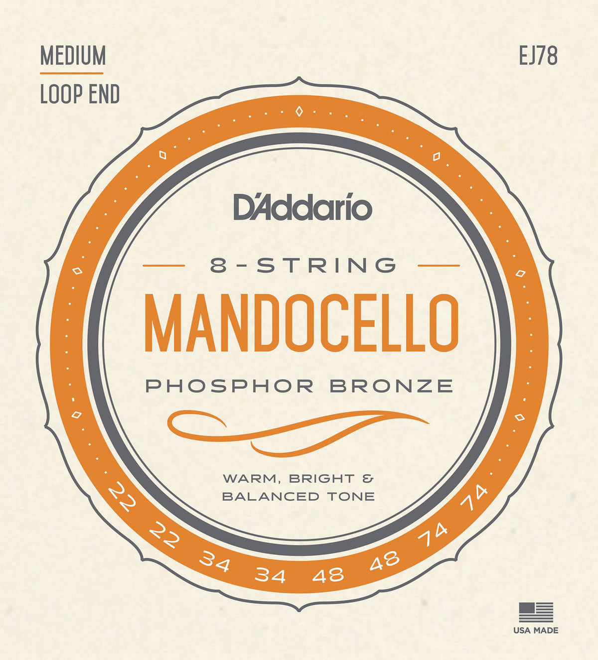 EJ78 Jeu de Cordes pour Mandocello