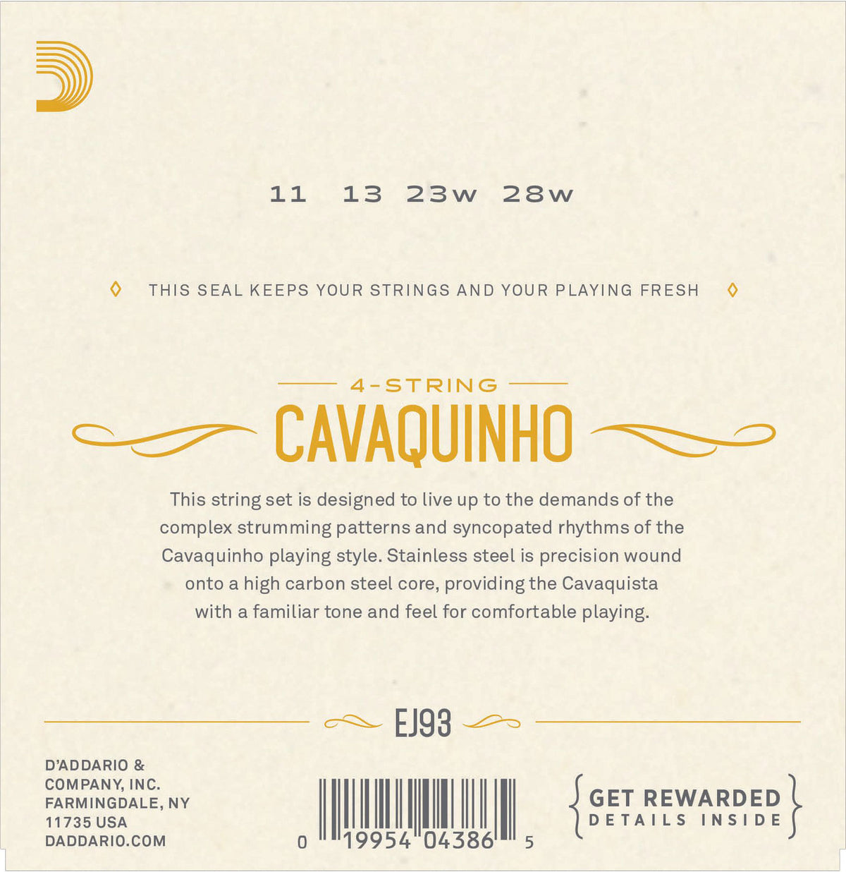 Cordes pour Cavaquinho EJ93