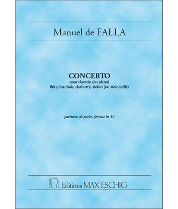 FALLA M. DE - CONCERTO - CONDUCTEUR POCHE