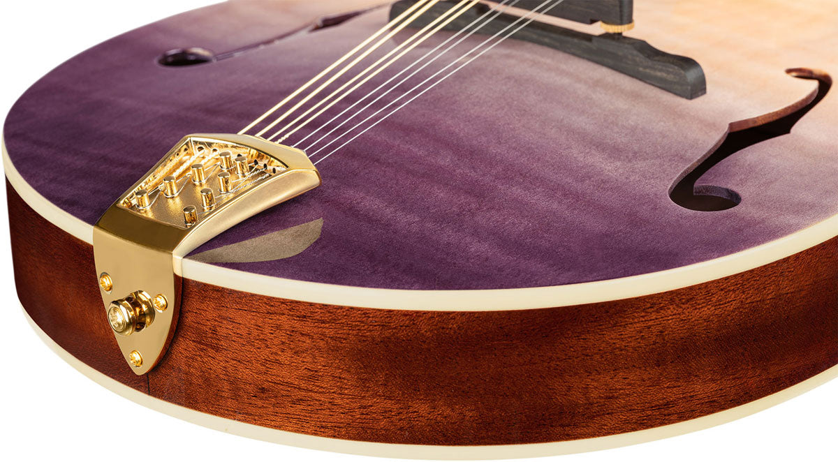 Americana A-Style-Mandoline + Croco-Lederkoffer