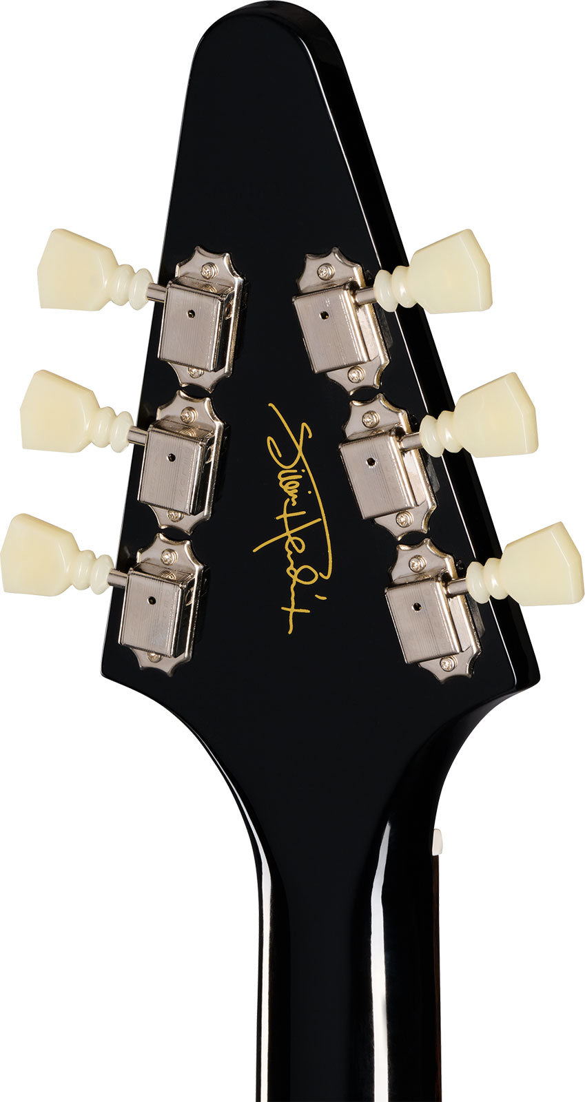 Flying V Signature Jimi Hendrix "love Drops" Ebony W/ Artwork