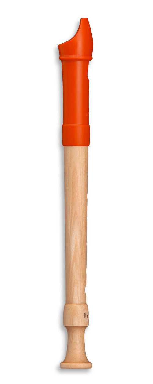 Sopran Fipple 17414 - Orange (Barock-Griffweise)