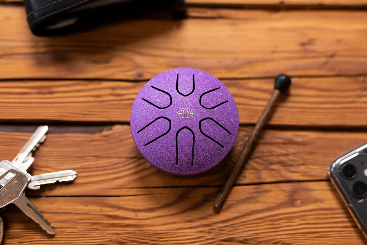MEINL SONIC ENERGY POCKET STEEL TONGUE DRUM A MAJOR PURPLE