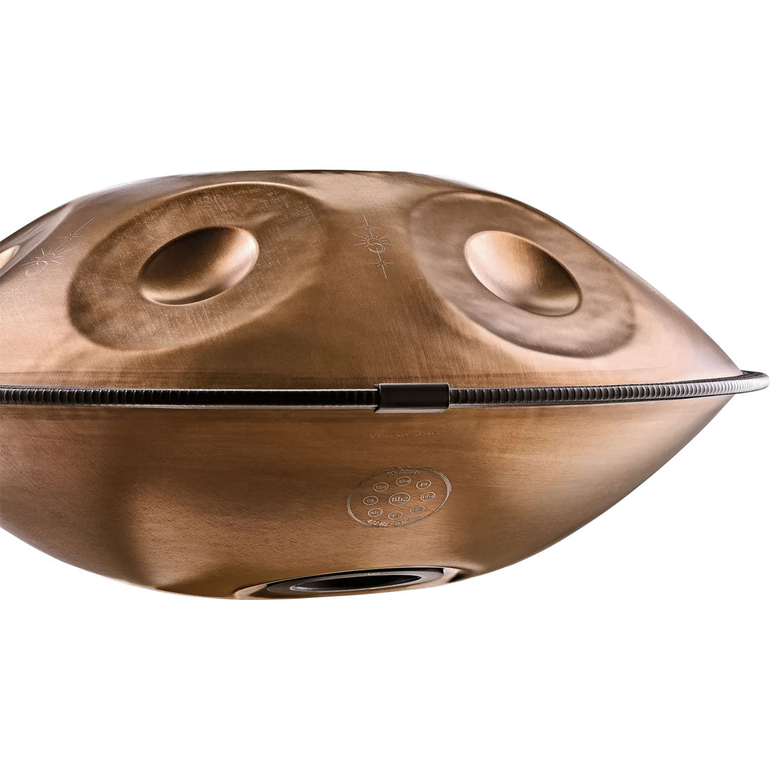 HPSTL93CU - Handpan Sensory Bb2 Amara (432 Hz) 9 notes