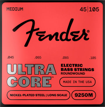 Ultracore Bass Strings, Nickel Plated Steel, Ball End, 9250M 45-105, (4)
