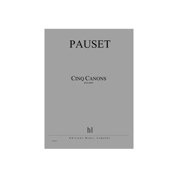 Pauset - Canons (5) - Piano